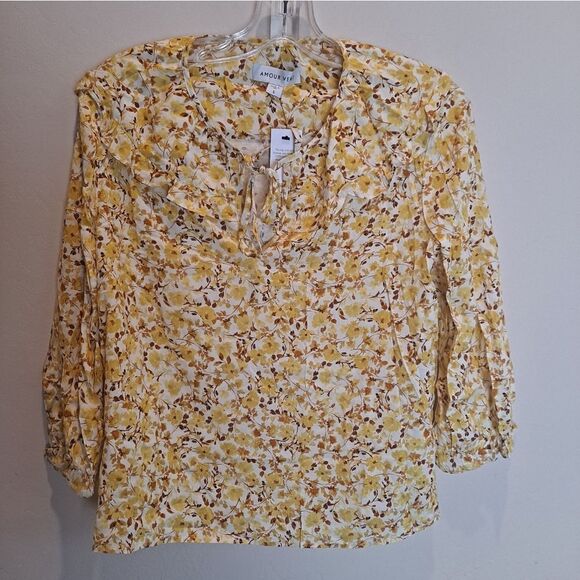 Amour Vert Shara Ecovero Top Size Small NWT - Picture 3 of 9